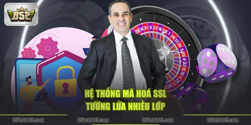 Hệ thống mã hoá SSL, tường lửa nhiều lớp tại B52Club
